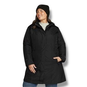 EDDIE BAUER Women's Girl on the Go® Insulated Waterproof Trench Coat 3X - Black